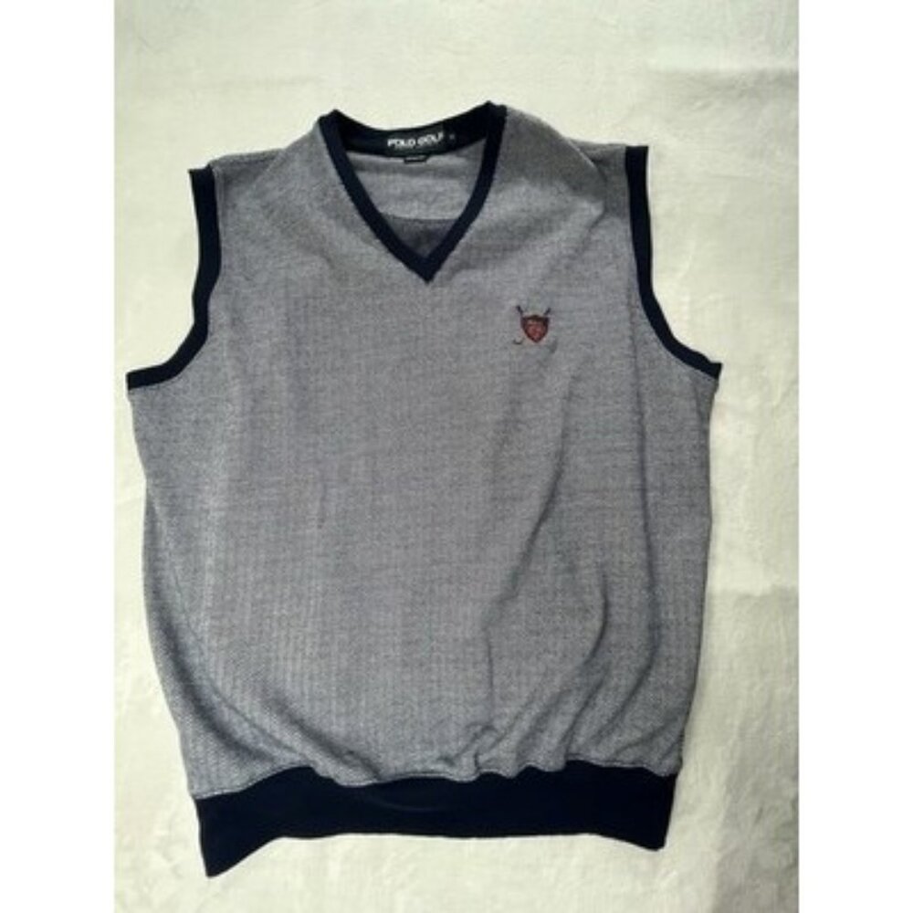 POLO Golf Ralph Lauren Mens‎ M Sweater Vest Blue